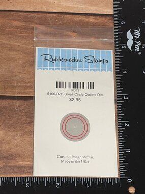 RUBBERNECKER 5100-07D SMALL CIRCLE OUTLINE STEEL CRAFT DIE